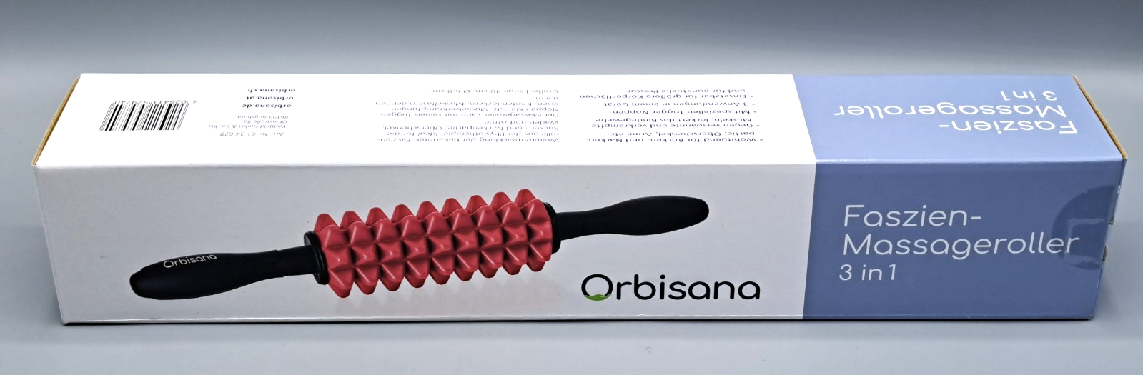 Orbisana Faszien Massageroller 3-in-1 - Entspannung, Erholung, Sport